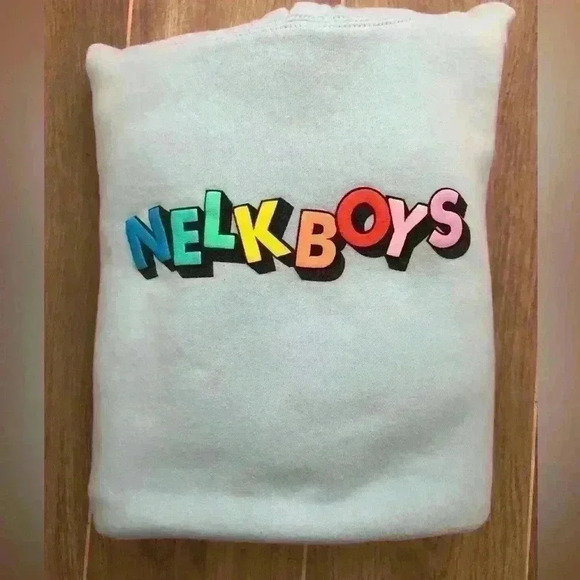 NELK BOYS HOODIE LIGHT BLUE SIZE M - Picture 1 of 6